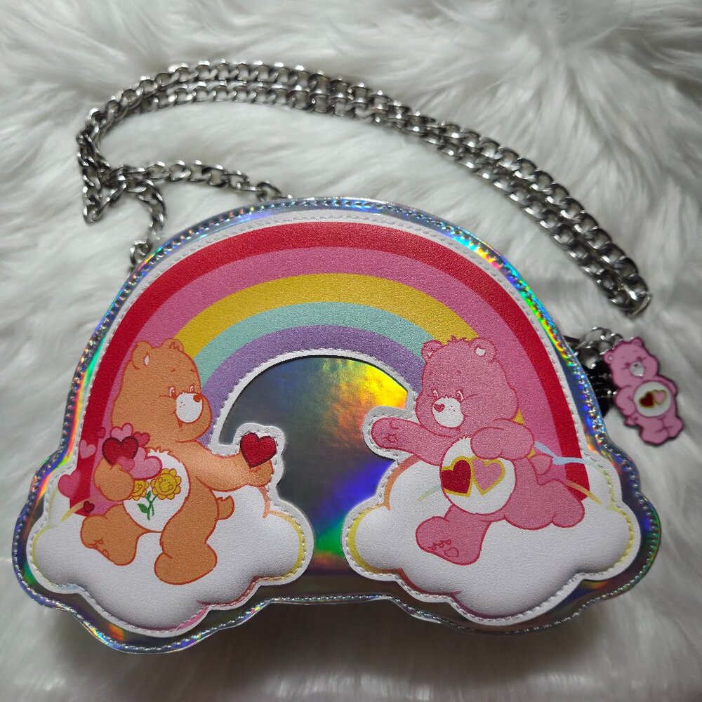 Care Bears Holographic Rainbow Crossbody Bag